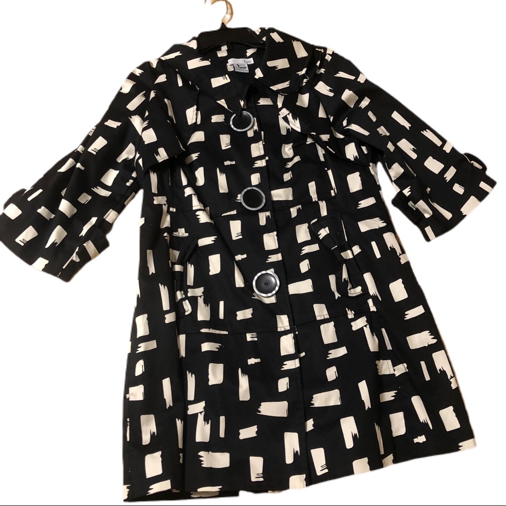 Lun Black & White Print Jacket